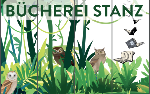Urwald und Eulen Grafik